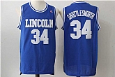 Lincoln He Got Game #34 Jesus Shuttlesworth Blue Stitched Basketball Jersey,baseball caps,new era cap wholesale,wholesale hats